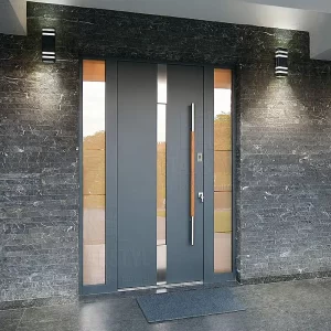 uși intrare lemn-aluminiu Ital Styl